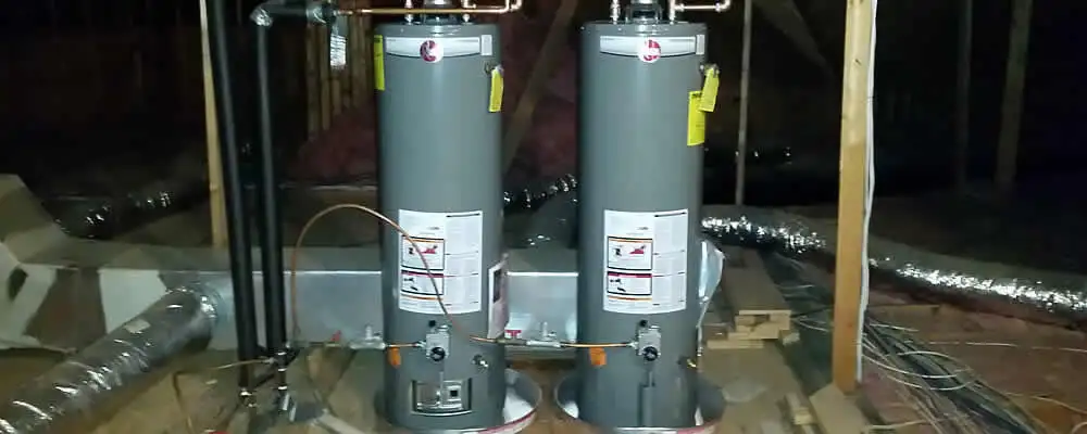 Tankless water heater installation for home hot water in Lynchburg, VA
